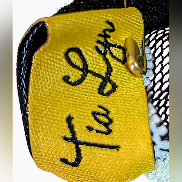 Tia Lyn Long Lace Chemise Small Black and White - Picture 6 of 7